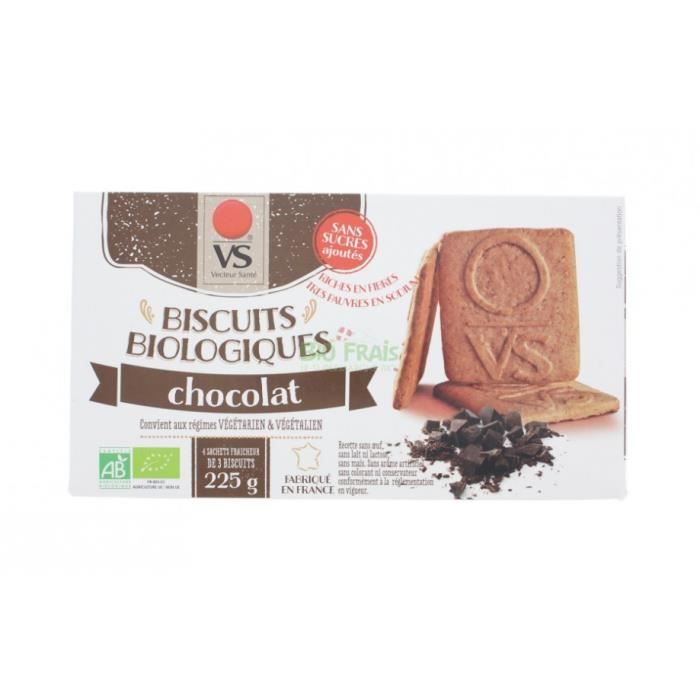 Biscuits Chocolat Sans Sucre Ni Sel Bio Boite 22 Cdiscount Au Quotidien