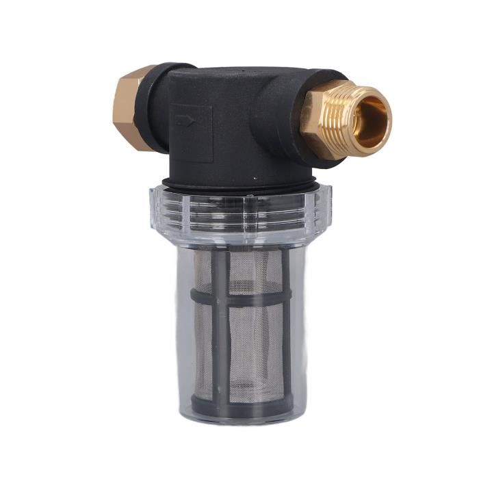 Filtre à Eau à Sédiments Rotatif - Préfiltre En Cuivre, Lavage à Contre-courant, Filetage 3/4", Précision 40-80 Microns - 9