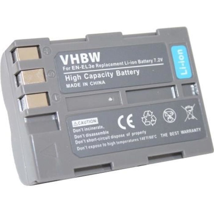 Batterie Li-Ion pour NIKON DSLR D-SLR D80 D200 D300 D300s D 80 200 300 300s s remplace EN-EL3e