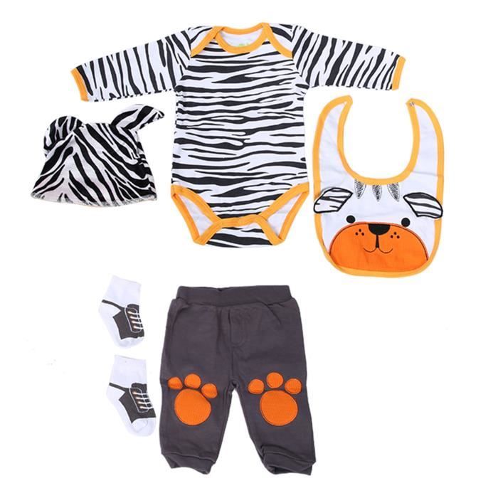 Ensemble de vêtements de poupée ours - VVIKIZY - Simulation pour bébé - Rayé - Enfant - Mixte