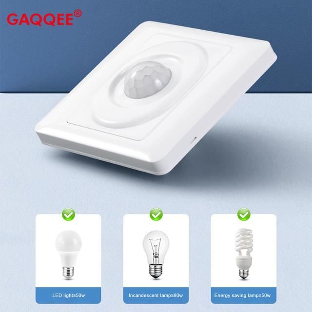INTERRUPTEUR,grey-24V--Détecteur de mouvement PIR 12V 220V-110V