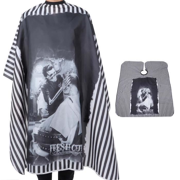 Cape De Barbier/Coiffeur Professionnelle Avec Emmanchures - Nylon/Polyester - Taille Adulte - Neuve