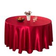 57 '' Nappe De Table Carré Banquet Satin Décoration De ête De Mariage Décor 11 Couleurs F Hellery-1