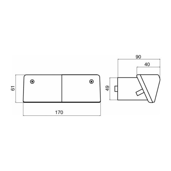 Phare Avant Rectangulaire LEM Select 184x102 Mm - Droite Ou Gauche - Pour Tracteur Zetor, Fendt, Ursus