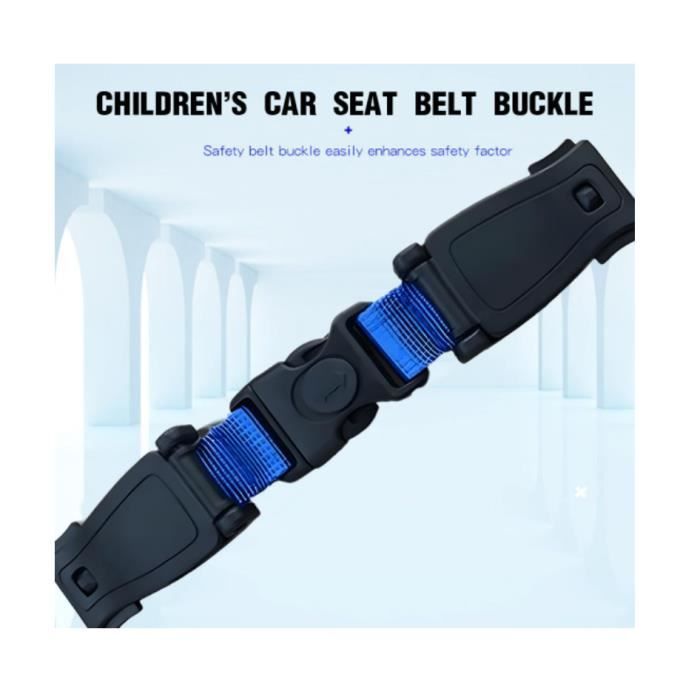 2 PCS Clip Ceinture Siège Auto Enfant - Clip Sécurité Voiture Poitrine Noir - Pour Sièges Bébé