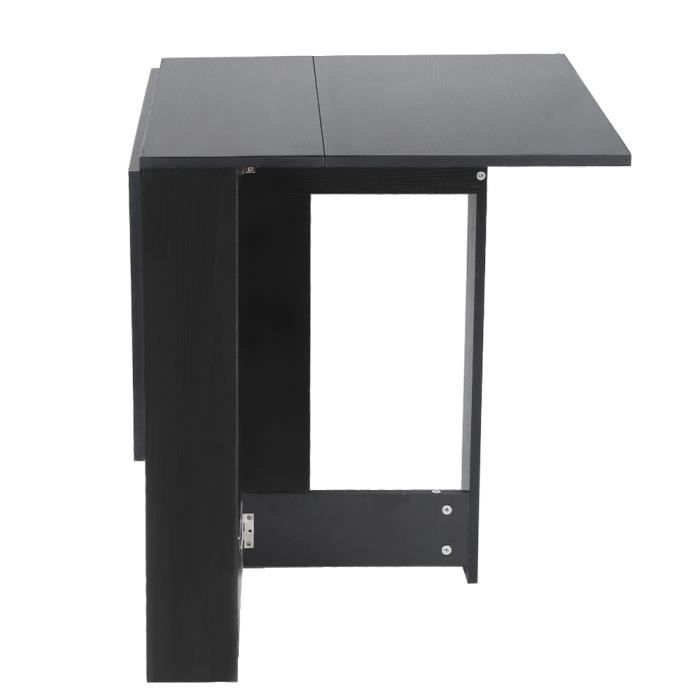 Table Pliante Réglable Hauteur Et Angle - Porte-Gobelet Intégré - Noir - Multifonction