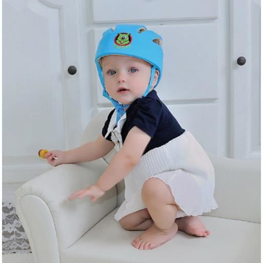 Casque Bébé Anti-choc XOXVURI - Protection 360° - Taille Ajustable 40-53cm - Motif Dinosaure