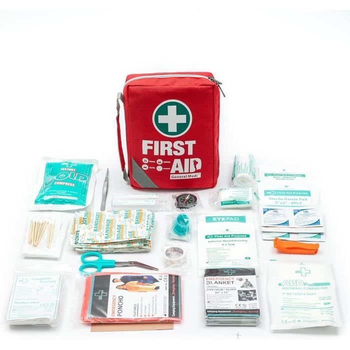 General Medi Trousse de Premiers Secours Composée de 175 Articles pour