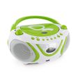 Lecteur CD MP3 enfant avec port USB GULLI - blanc et vert - 477108-2