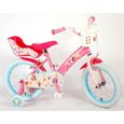 Vélo pour enfants Disney Princess - Filles - 16 pouces - Rose - Deux freins à main-2