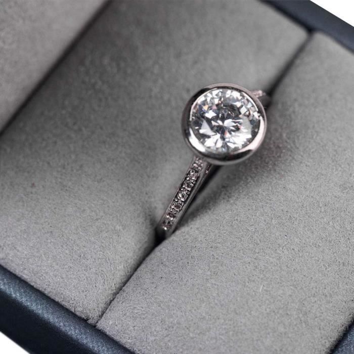 2 Écrins à Bague En Velours Blanc - Parfaits Pour Demande En Mariage, Cadeau Ou Rangement - 13