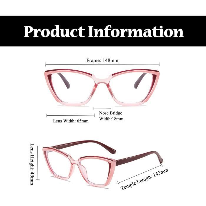 Lunettes Anti Lumière Bleue Unisexe - Protection écrans PC/téléphone, Anti-fatigue