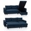 Canapé D'angle Convertible WADE 3 Places – Bleu – HAPPY GARDEN – Neuf