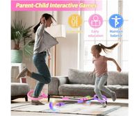 Hot Bee Cheville Skip Ball Anneau de Saut d'obstacle Clignotant pour Enfants avec Compteur, minuterie, Compteur de Calories, Jouet Cadeau pour Filles de 6, 7, 8, 9, 10, 11 Ans Rechargeable Orange