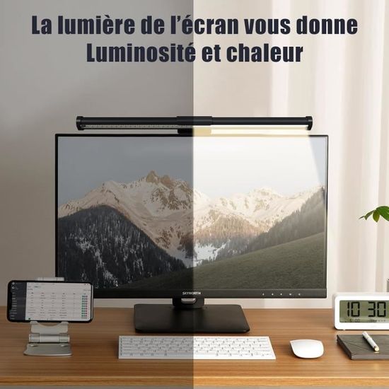 Lampe de Bureau Écran Ordianteur Lecture Réglable Touche pour écran PC USB  - Cdiscount Informatique