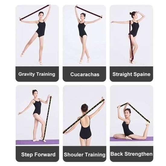 Kit Fitness élastique Pour Enfants - Corde De Yoga, Résistance, Danse Aérienne - Idéal Pour Entraînement à La Maison, Souplesse