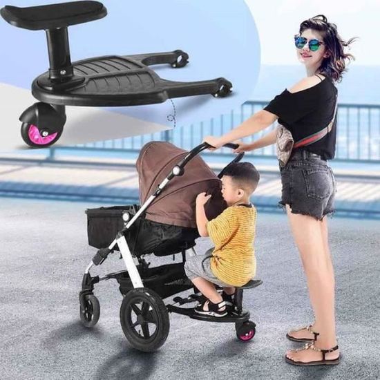 Buggy Board Avec Siège Vinnyooc - Marchepied Poussette Enfant 3-7 Ans ...