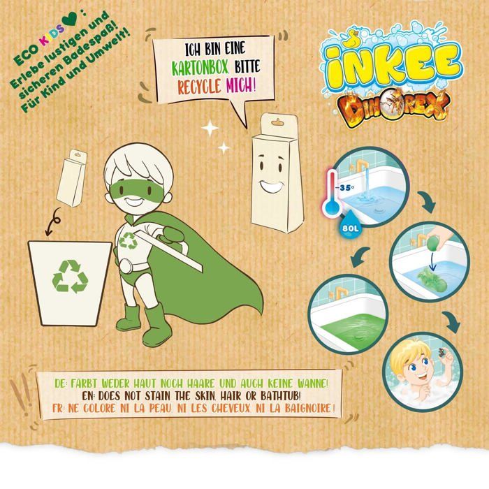 6PCS Boules de Bain Enfant avec Surprise Dinosaure à l'intérieur, Coffret de Bombes de Bain Naturelles,Moussant aux Huiles - Au quotidien