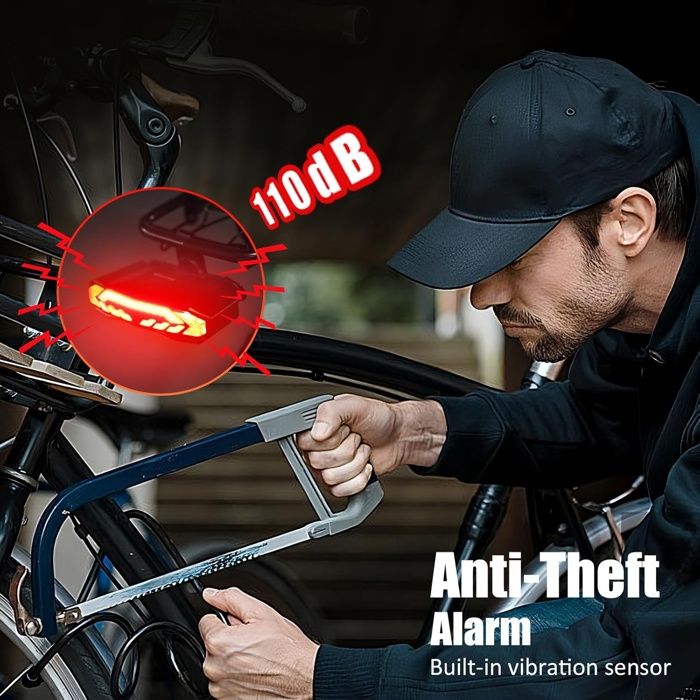 Feu Arrière De Vélo Avec Clignotants, LED Ultra Lumineuse Rechargeable Par Usb Avertissement De Securite Feux Arriere De Frein De Velo Telecommande Sans Fil Etanche Adapte Pour Vtt Velo De Route Feu Arrière De Vélo Avec Clignotants, LED Ultra Lumineuse Rechargeable Par Usb Avertissement De Securite Feux Arriere De Frein De Velo Telecommande Sans Fil Etanche Adapte Pour Vtt Velo De Route