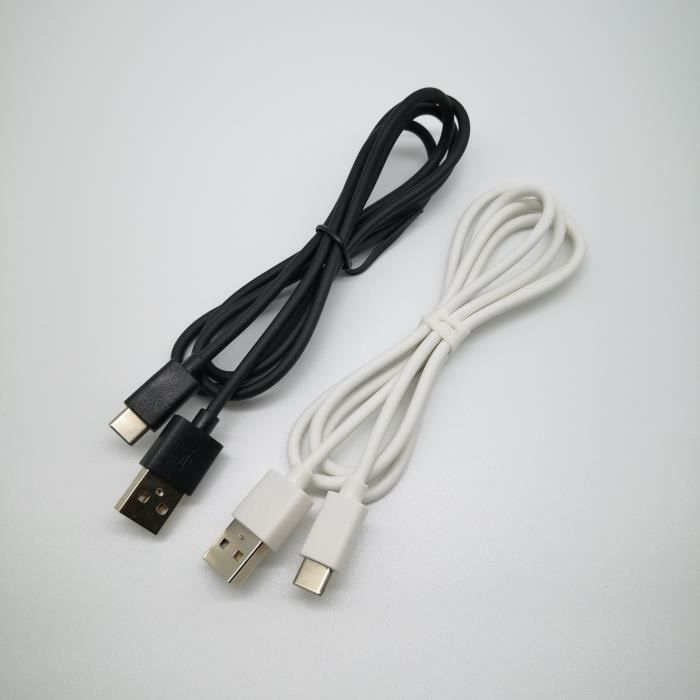Blanc 1M-JCD Câble'alimentation USB Type C pour manette PS5-Xbox