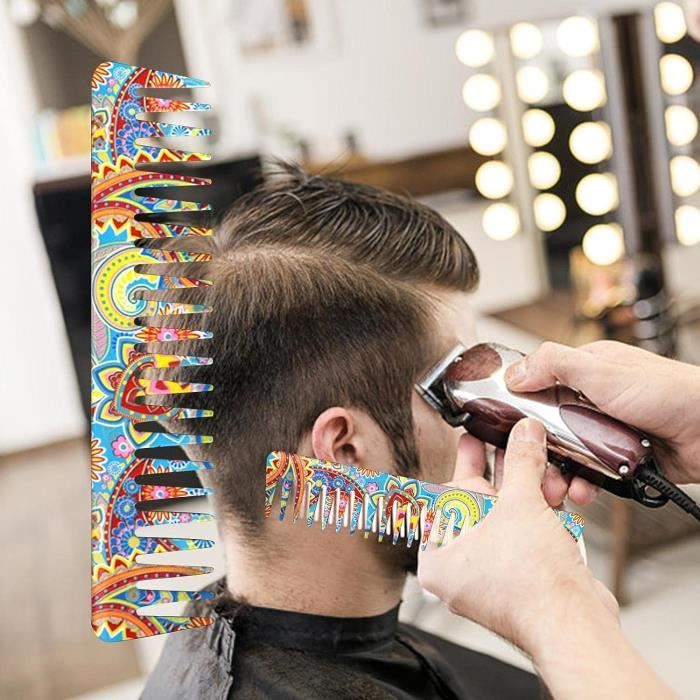 Durable Barber Peigne Hair Stylists Pour Séparer Tous Les Types De Cheveux  Coloration,Peigne À Dents Larges[u8427] - Cdiscount Electroménager