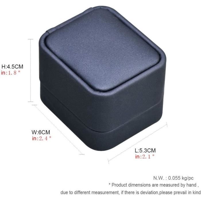 Boite A Alliance Mariage Boîte à Bagues En Velours Beige - Format Hexagonal 2 Places Pour Fiançailles Et Mariage Boîte Rangement Bijoux