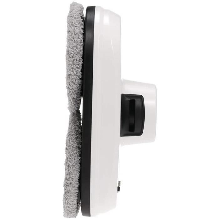 Nettoyeur de vitres électrique automatique avec double jet d'eau et 10 chiffons de nettoyage, aspirateur intelligent pour l'intérieur et l' extérieur des fenêtres de grande hauteur (gris argenté