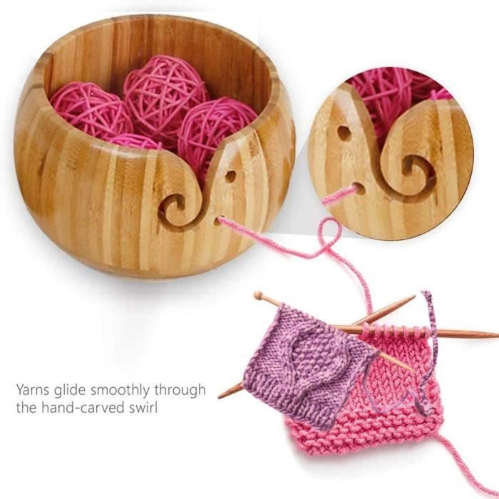 Bois Bambou Crochet Crochet 3mm Tricot Aiguilles pour Fil 6Pcs