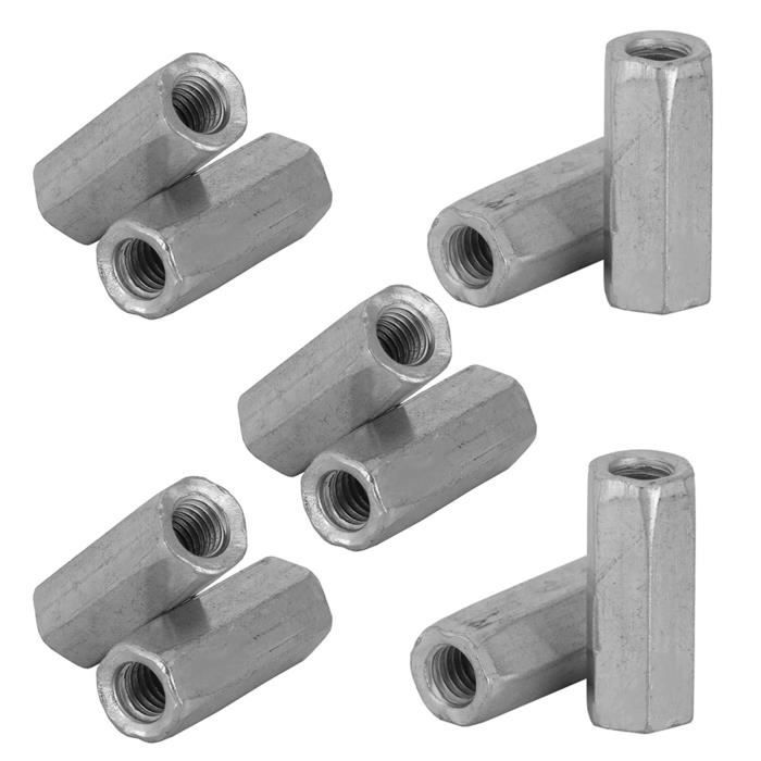 Pwshymi Écrous Longues 10pcs Écrou à Tige Longue Hexagonal Douille ...