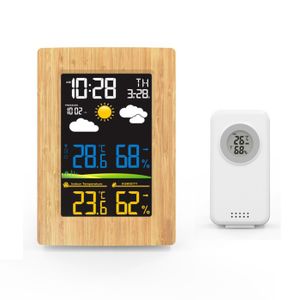 Station météo Fischer 63mm Mahagoni