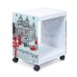 Cube De Rangement Sur Roulettes Imprime Motifs Achat Vente