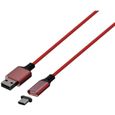 Câble magnétique - 3m - KONIX - PS5 - Rouge-0