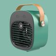 Mini climatiseur portable - Trois vitesses brumisateurs Silencieux USB - Bureau et chambre - Vert