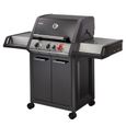 Barbecue Gaz Monroe Pro Black 3 K Turbo - ENDERS - 3 brûleurs dont 1 Turbo Zone - 1 brûleur latéral - Noir-0