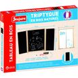 Tableau triptyque mural en bois - Fabriqué en France par Jeujura 8795 Tableau triptyque mural en bois - Fabriqué en France par Jeujura 8795