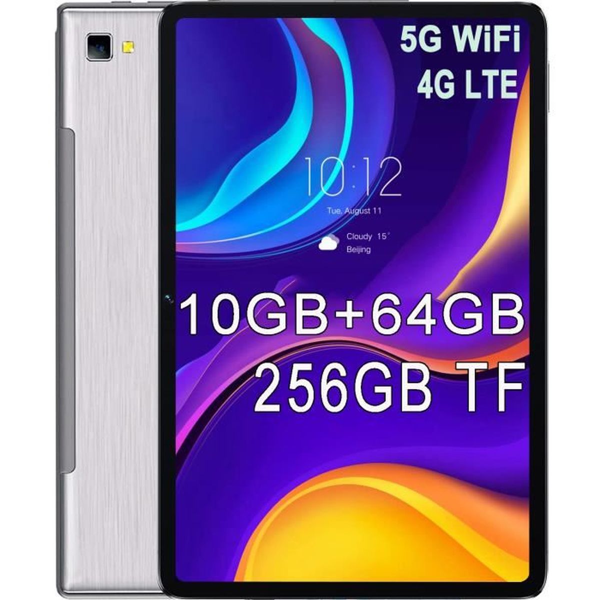 256GB Tablette Tactile 10 6 Pouces 5G WiFi 64Go 256GB Tablette 256gb-tablette-tactile-10-6-pouces-5g-wifi-64go-256gb-tablette