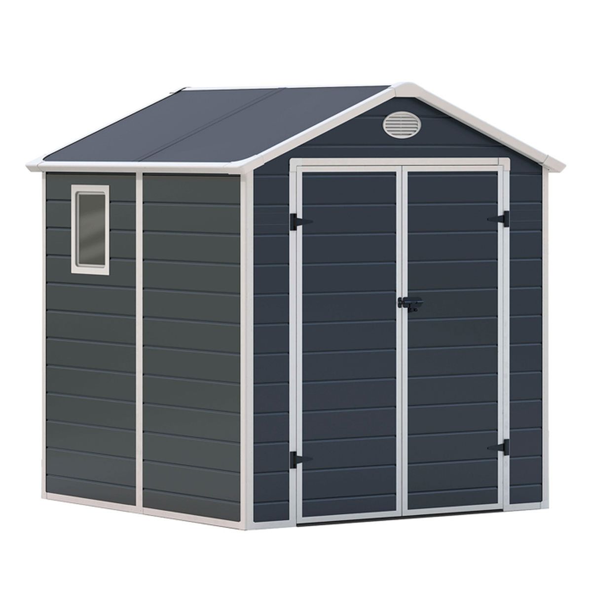 Abri De Jardin En Resine Donna Anthracite Blanc 3 57 M Ksp38130 Gardiun Achat Vente Abri Jardin Chalet Abris En Resine Donna Anth Cdiscount