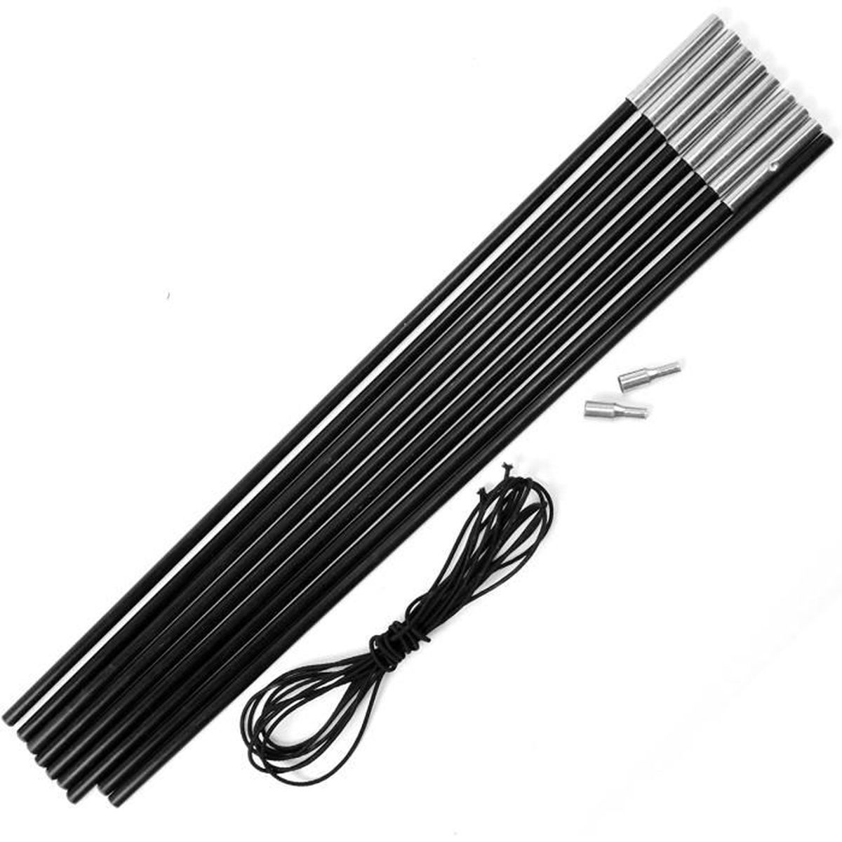 Barres De Support Fibre De Verre Pliables 1,4m - Kit Poteaux Tente Camping