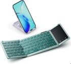 N.A Clavier Bluetooth Pliable seenda - AZERTY Mini Portable Clavier sans Fil avec Pavé Tactile,Rechargeable,Pleine-Taille,3 Canaux