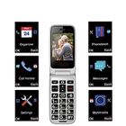 BAKLON GSM Téléphone Portable Senior Clapet Débloqué,Téléphone Portable Senior à Clapet,Grandes Touches,Bouton SOS