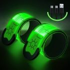 Niumowang 2 Bracelets LED Rechargeables – USB, 3 Modes, Réglables, Running, Vélo, Enfants