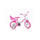 Vélo 12 Pouces Dinobikes - DINO - BMX - Rose - Rigide - Avant - Asphalte