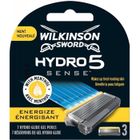 Rasoir Wilkinson Sword Hydro 5 Sense Energize avec Menthol - 3 Recharges