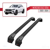 Compatible avec Mercedes GLC (X254) 2022-2023 Barres de Toit ACE-2 Railing Porte-Bagages de voiture NOIR