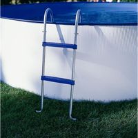 GRE Echelle 2x2 marches pour piscine hors-sol - hauteur maximum 90cm