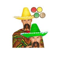 Sombrero Mexicain Pompons Éco - FIESTAS GUIRCA, S.L. - Vert - Adulte - Garantie 2 ans