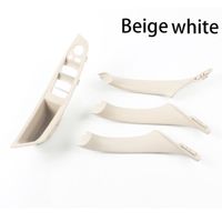 4 Pièces Beige blanc - Kit de garniture de poignée intérieure de voiture, Pour BMW série 5 F10 F11, Gris, Bei