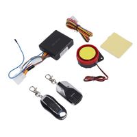 Drfeify Système de démarrage à distance Kit de système d'alarme antivol de moto télécommande unidirectionnelle étanche