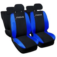 Lupex Shop Housses de siège auto compatibles pour Modus Noir Blue Clair