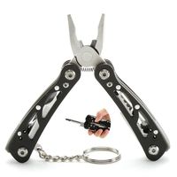TD® Outil Multifonction Pince ciseau couteau coupe-fil remplaçable acier porte clés sport camping plein air randonnée chasse